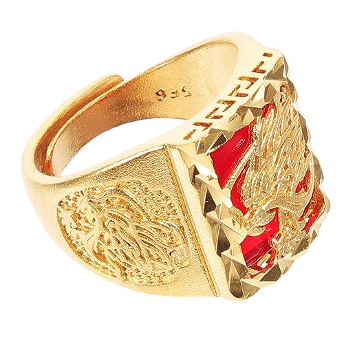 Warmhm Verstellbarer Drachenring Offener Finger Ring im Chinesischen Stil Schmuckstück für Festivals und Besondere Anlässe Warmhm Verstellbarer Drachenring Offener Finger Ring im Chinesischen Stil Schmuckstück für Festivals und Besondere Anlässe von Warmhm