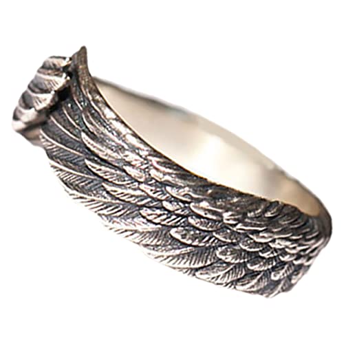 Warmhm Verstellbarer Kleiner Flügelring für Unisex Offener Ring Modisch Geeignet für Hochzeit Festival Alltag Warmhm Verstellbarer Kleiner Flügelring für Unisex Offener Ring Modisch Geeignet für Hochzeit Festival Alltag von Warmhm