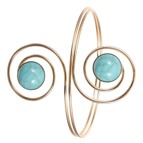 Warmhm Armreif Für Damen Verstellbares Metallarmband Charm-armreif Mit Türkisfarbenem Design Schmuck Für Frauen Für Hochzeit Und Geburtstag von Warmhm