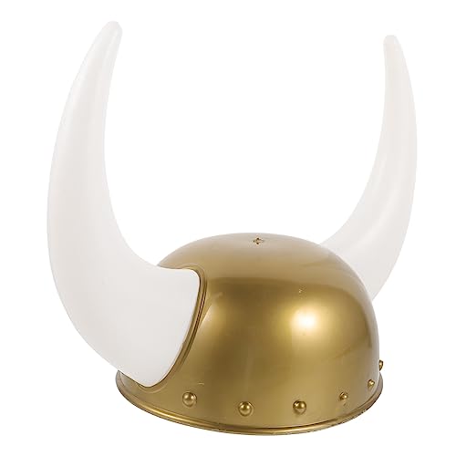 Warmhm Viking Kostümhut mit Oxhorn Leichter Robustes Party Accessoire für Karneval Cosplay Halloween und Bühnenauftritte Unisex Braun Vielseitig Einsetzbar von Warmhm