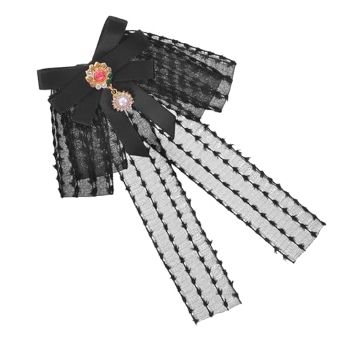 Warmhm Vintage Brosche Schleife mit Perlen Chiffon Fliege Anstecknadel für Damen Eleganter Kragen Schmuck Modische Fliegenbrosche für Hemden Hochzeit Festliche Anlässe Warmhm Vintage Brosche Schleife mit Perlen Chiffon Fliege Anstecknadel für Damen Eleganter Kragen Schmuck Modische Fliegenbrosche für Hemden Hochzeit Festliche Anlässe von Warmhm