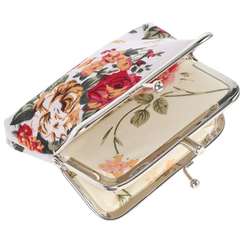 Warmhm Vintage Damen Handtasche Multifunktionale Geldbörse Doppellagigem Canvas Klassisches Design Praktischer Kleingeldbeutel für Karten und Kleinigkeiten für Unterwegs Weiß Warmhm Vintage Damen Handtasche Multifunktionale Geldbörse Doppellagigem Canvas Klassisches Design Praktischer Kleingeldbeutel für Karten und Kleinigkeiten für Unterwegs Weiß von Warmhm