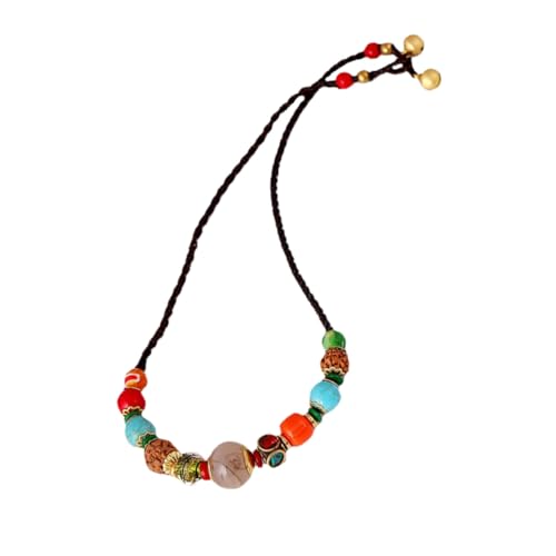 Warmhm Vintage Ethnic Style Halskette für Damen Bunte Perlen Clavicle Chain für Alltag Reisen Perfektes für Freundinnen und Familie Robuste Verarbeitung und Elegantes Zufällige Farbe Warmhm Vintage Ethnic Style Halskette für Damen Bunte Perlen Clavicle Chain für Alltag Reisen Perfektes für Freundinnen und Familie Robuste Verarbeitung und Elegantes Zufällige Farbe von Warmhm
