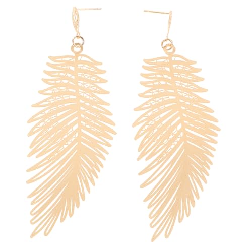 Warmhm Vintage Ohrringe Damen Goldfarbene Ohranhänger Legierung Kreative Form Ohrhänger für Alltag Party Hochzeit und von Warmhm