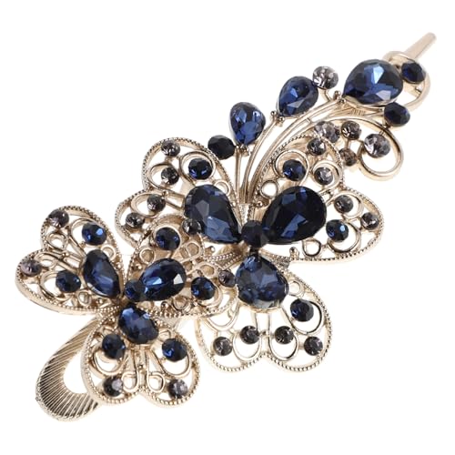 Warmhm Vintage Rhinestone Haarspange für Frauen Blumen Haarclips für Hochzeiten und Partys Strapazierfähige Haarschmuck Funkelnden Details Styling Lösung für Besondere Anlässe von Warmhm