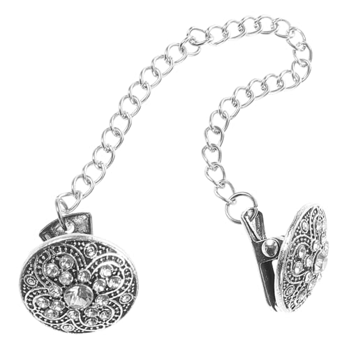 Warmhm Vintage Rundes Ketten Clip für Damen Vielseitiger Pullover und Cardigan Clip mit Modischem Tassel Design Strapazierfähiger Schal und Mantelhalter Eleganter Ansteckbrosche für von Warmhm