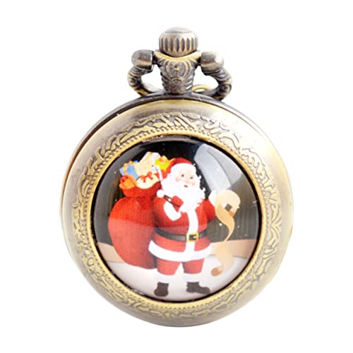 Warmhm Vintage Taschenuhr Kettentaschenuhr Weihnachtsmann Motiv Zinklegierung Hängeuhr mit Großer Zahlenanzeige Unisex Retro Uhr für Weihnachten Dekorativ und Praktisch Warmhm Vintage Taschenuhr Kettentaschenuhr Weihnachtsmann Motiv Zinklegierung Hängeuhr mit Großer Zahlenanzeige Unisex Retro Uhr für Weihnachten Dekorativ und Praktisch von Warmhm