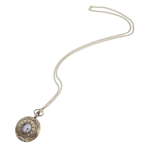 Warmhm Vintage Taschenuhr Metall Dekorativ Uhr Schlüsselanhänger Schlüsselring Kompaktes Design Für Männer Frauen Ältere Menschen von Warmhm