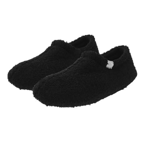 Warmhm Warme Damen Hausschuhe mit Memory Foam Flauschiges Innenfutter Rutschfeste Indoor Outdoor Schuhe Gemütliche Filzsohle Schwarz für Zuhause und Hotelgebrauch Warmhm Warme Damen Hausschuhe mit Memory Foam Flauschiges Innenfutter Rutschfeste Indoor Outdoor Schuhe Gemütliche Filzsohle Schwarz für Zuhause und Hotelgebrauch von Warmhm