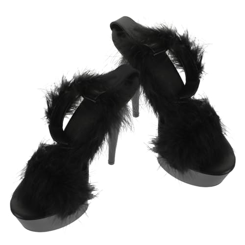 Warmhm Wasserdichte Damen Sandaletten mit Hohem Absatz Langlebige Plateau schuhe für Frühling und Sommer Modische Schwarze High heel Sandalen in Komfortabel und Robust von Warmhm