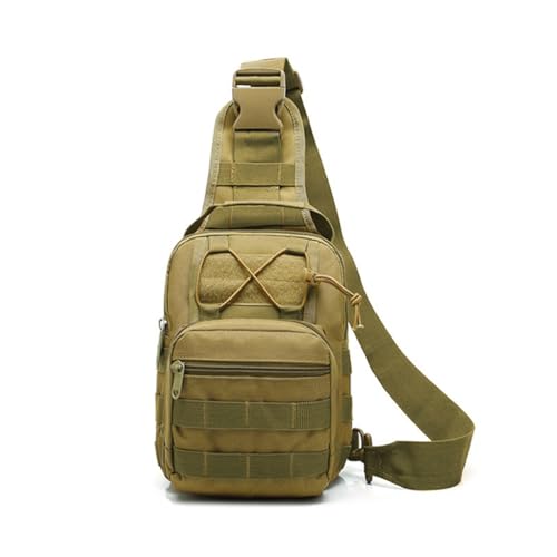 Warmhm Wasserdichte Sling Chest Bag aus Atmungsaktivem Kratzfestem Material Verstellbarer Crossbody Rucksack für Damen Herren für Wandern Camping Reisen Alltag von Warmhm