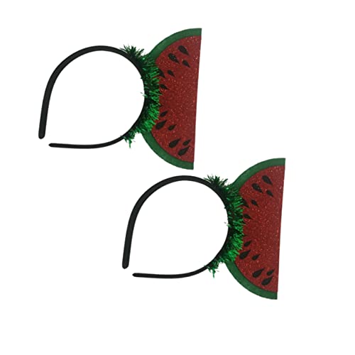 Warmhm Wassermelonen Kopfschmuck Haarreifen 2er Set – Stylische Haarschmuck Stirnbänder Im Fruchtigen Design Für Partys - Festivals Und Besondere Anlässe – Ideales Partyzubehör Für Jeden von Warmhm