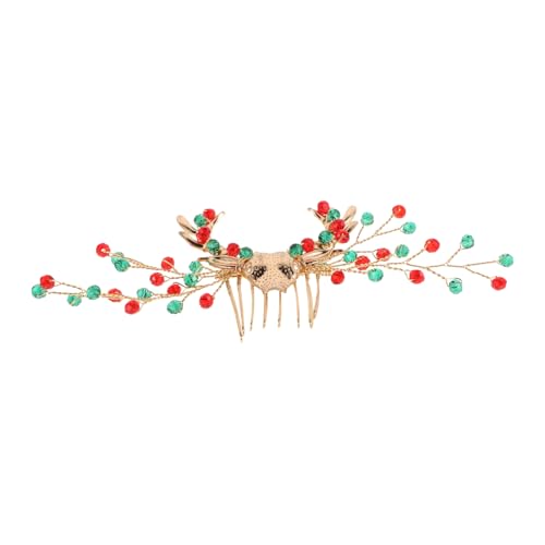 Warmhm Weihnachts Haarschmuck Damen Handgefertigter Haarkamm für Festliche Anlässe Elegantes Design für Partys Tägliches Bezaubernde Haardekoration von Warmhm