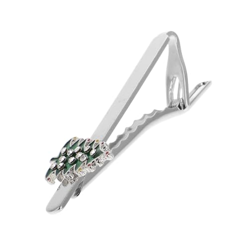 Warmhm Krawattenklammer Weihnachtsbaum Schneeflocke Für Herren Minimalistisches Anzugzubehör Starker Halt Wiederverwendbar Für Festtagsdekoration Und Bürofeiern von Warmhm