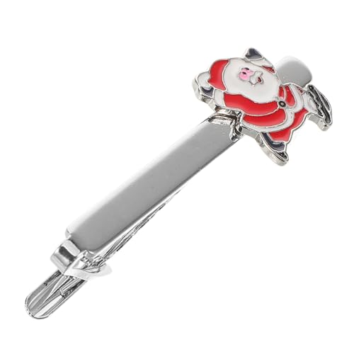 Warmhm Weihnachtsmann Krawattenklammer für Herren Krawattennadel Robustem für Anzüge für Feiertagsfeiern und Festliche Anlässe Langlebig und Perfektes zur Weihnachtszeit von Warmhm