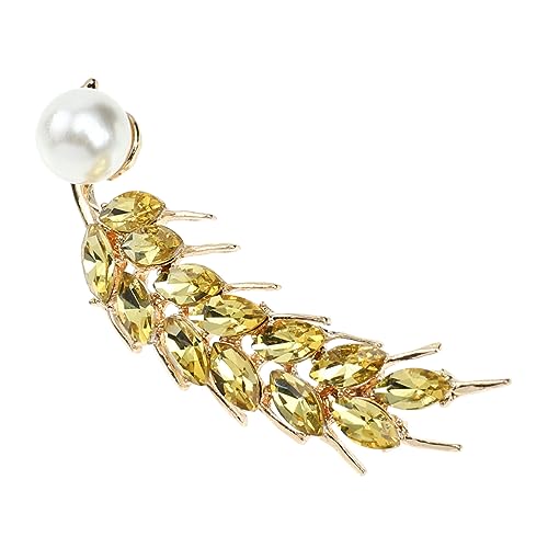 Warmhm Weizenbrosche für Frauen Kreative Handwerksbrosche Modisches Accessoire für Jacken Abendkleider für Frühling Festliche Anlässe von Warmhm