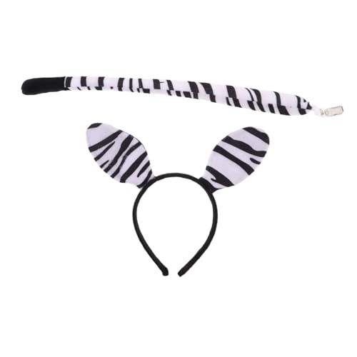 Warmhm Zebra-ohr-stirnband Mit Für Party Und Cosplay Dschungel-tierkostüm-zubehör Für Junge Mädchen Und Erwachsene Halloween-fest Accessoire von Warmhm