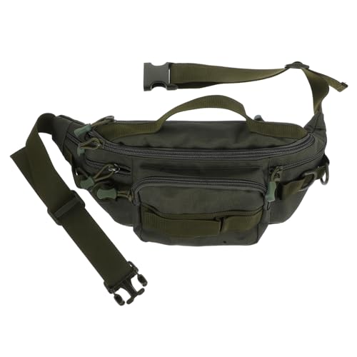 Warmhm wasserdichte Herren Bauchtasche mit Wasserflaschenhalter Leichte Multifunktionale Hüfttasche für Angeln Radfahren Wandern und Reisen Praktische Outdoor Gürteltasche in Militärgrün von Warmhm