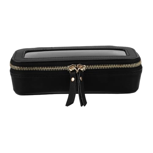 Warmhm wasserdichte PU Kulturbeutel Reise Waschtasche mit Separaten Fächern für Make Up Pinsel und Kosmetik Leichter Kompakter Organizer für Damen für Tägliche und Urlaubsnutzung von Warmhm