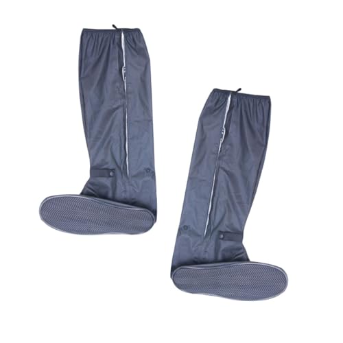 Warmhm wasserdichte rutschfeste Überschuhe mit Reißverschluss Langlebige Faltbare Schuhschützer für Herren Regenfeste Wiederverwendbare Schuhüberzieher für Radfahren und Alltagsschutz von Warmhm