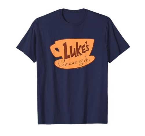 Warner Bros. Gilmore Girls Luke's Logo T-Shirt, Herren, Blau, S von Warner Bros.