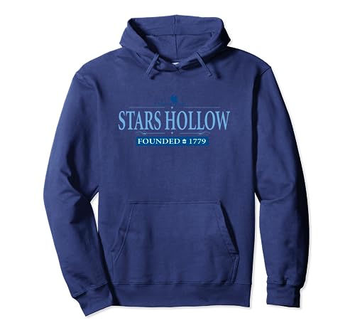 Warner Bros. Gilmore Girls Star's Hollow Logo Pullover Hoodie, Unisex, Erwachsene, Unisex, Hoodie, Blau, M von Warner Bros.
