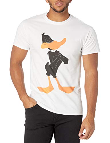 Warner Bros. Herren Daffy Duck Stance T-Shirt, weiß, Mittel von Warner Bros.