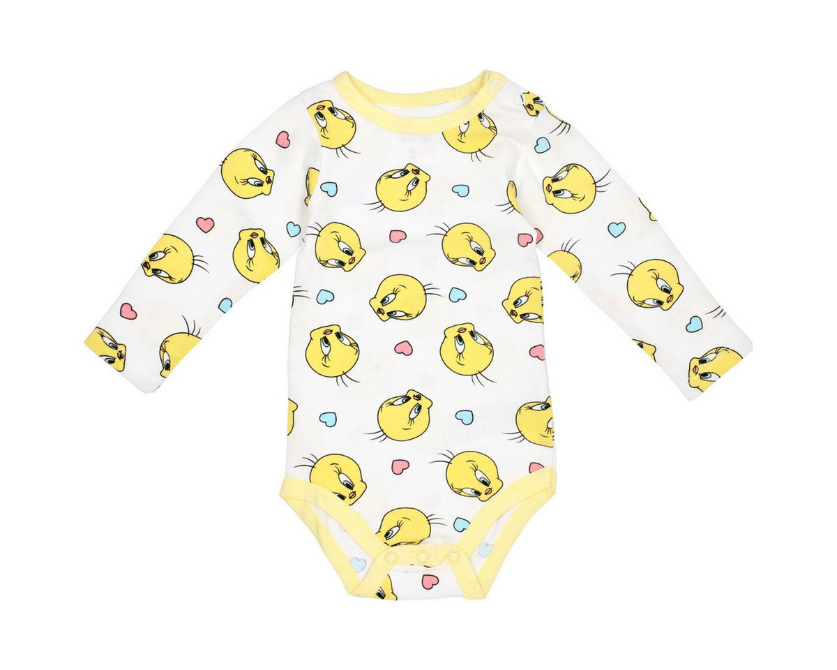 Warner Bros. Langarmbody Tweety Unisex Kinder (1-tlg) Langarm Einteiler, Body, Longsleeve-Body, Bodysuit, Stretchbody von Warner Bros.