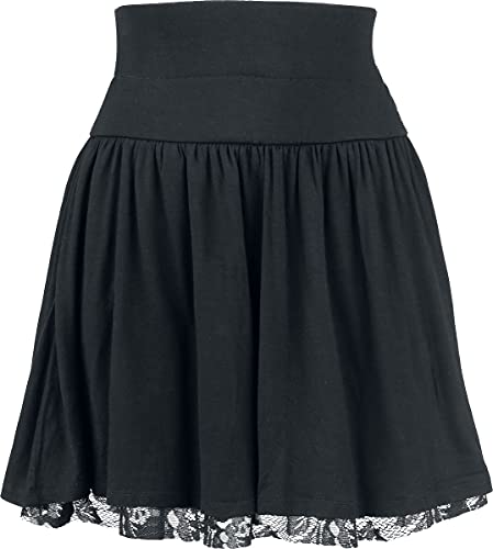 Rotterdamned Floral Lace Skirt Frauen Kurzer Rock schwarz L 95% Viskose, 5% Elasthan Basics Rotterdamned Floral Lace Skirt Frauen Kurzer Rock schwarz L 95% Viskose, 5% Elasthan Basics von Warner Music