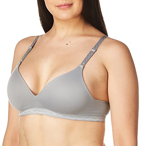 Warner's Damen Blissful Benefits Super Soft Wireless Lightly Lined Comfort Bra Rm1691w T-Shirt-BH, Undurchsichtige, Grau (Graphite Gray), 85B von Warner's