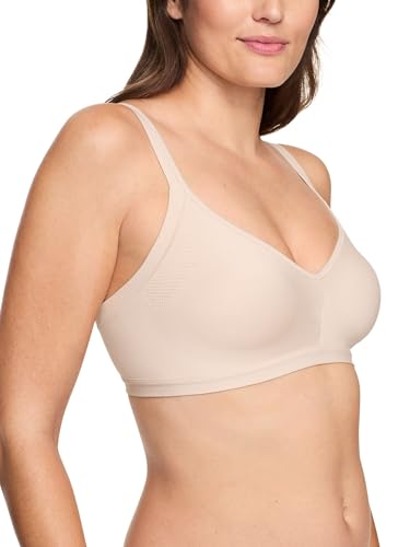 Warner's Damen Easy Does It Underarm-Smoothing with Seamless Stretch Wireless Lightly Lined Comfort Bra Rm3911a BH, Undurchsichtige, Butterscotch, Large von Warner's