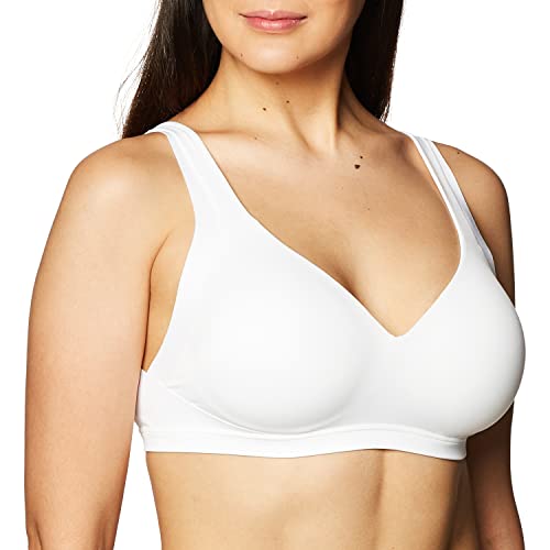 Warner's Damen No Side Effects Underarm and Back-Smoothing Comfort Wireless Lightly Lined T-Shirt Bra Ra2231a BH, Undurchsichtige, Klassisches Weiß, Medium von Warner's