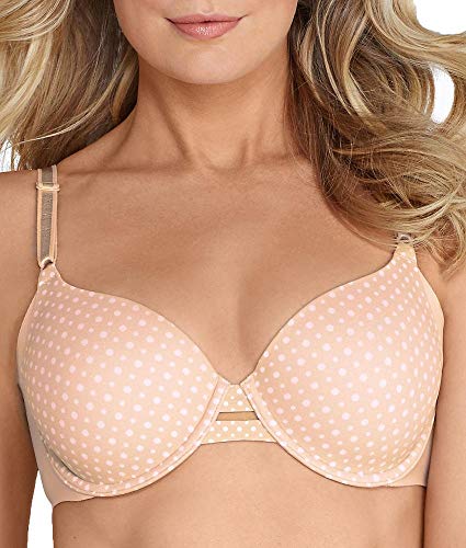 Warner's Damen No Side Effects Underwire Contour BH, Butterscotch/White Dot Print, 80B von Warner's