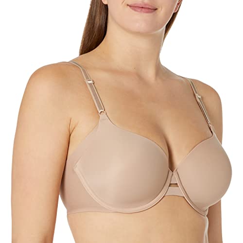 Warner's Damen Simply Perfect Underarm-Smoothing Comfort Underwire Lightly Lined Bra Ta4356 T-Shirt-BH, Undurchsichtige, Mandel mit Vanille geröstet, 80B von Warner's
