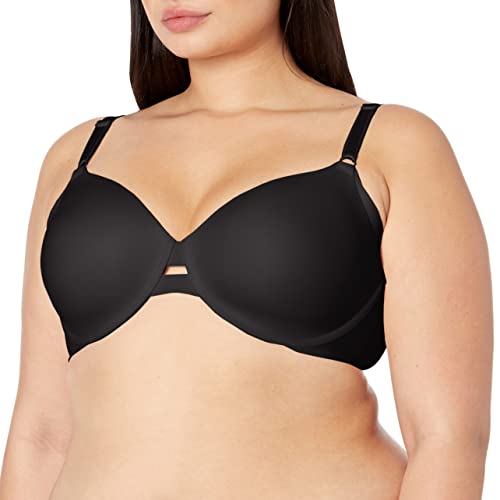 Warner's Damen T-Shirt BH, Undurchsichtige, Schwarz, 85DD von Warner's