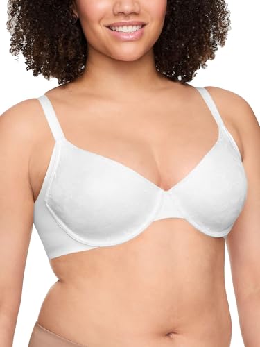 Warner's Damen Warners Blissful Benefits Underarm-Smoothing Unlined Underwire Bra Wrw251uu05 BH, Weiss/opulenter Garten, 75B von Warner's