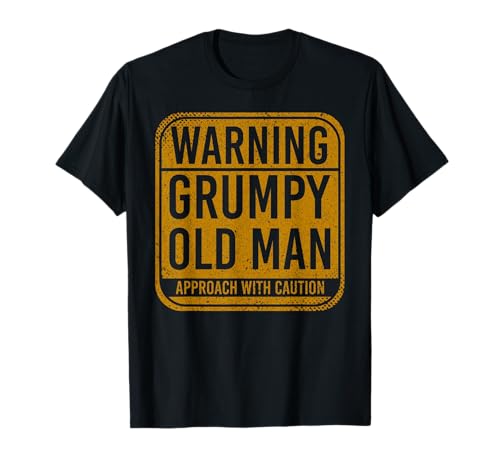 Warning Grumpy Old Man Approach With Caution T-Shirt - Herren - Humorvolles T-Shirt - Schwarz - S Warning Grumpy Old Man Approach With Caution T-Shirt - Herren - Humorvolles T-Shirt - Schwarz - S von Warning Grumpy Old Man Approach With Caution