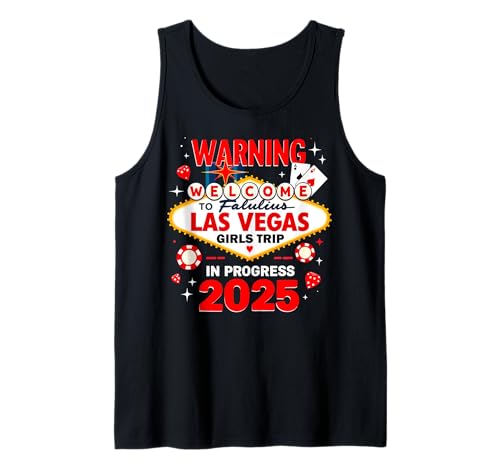 Warnung Las Vegas Girls Trip 2025 In Gange Geburtstagskader Tank Top Warnung Las Vegas Girls Trip 2025 In Gange Geburtstagskader Tank Top von Warning Las Vegas Girls Trip 2025 In Progress