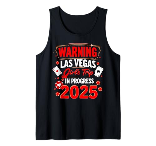 Warnung Las Vegas Girls Trip 2025 In Gange Geburtstagskader Tank Top Warnung Las Vegas Girls Trip 2025 In Gange Geburtstagskader Tank Top von Warning Las Vegas Girls Trip 2025 In Progress