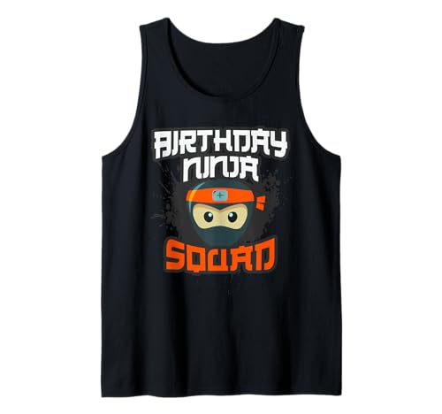 Geburtstag Ninja Quadrat Mama Papa Team Bruder Schwester Crew Bro Tank Top Geburtstag Ninja Quadrat Mama Papa Team Bruder Schwester Crew Bro Tank Top von Warrior Tumble Kungfu Party Security & Supplies Co