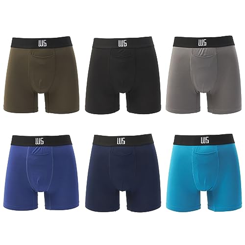 Warriors & Scholar Herren Trunk Underwear - Feuchtigkeitsableitende Trunk Boxershorts, Pack Am30t, X-Large von Warriors & Scholars