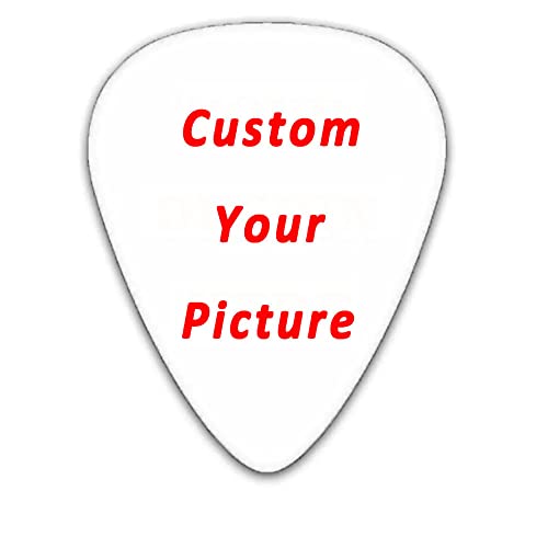 Personalisiertes Foto-Gitarren-Plektrum – Gitarren-Plektrum Mit Individuellem Namen/Bild/Logo, Gitarren-Akustik-Plektren FüR Gitarre,E-Bass,Ukulele,Gitarren-Pick-Halter FüR Gitarristen, 12er-Pack von Warsoniod