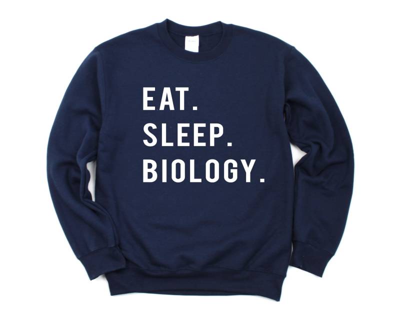 Biologie Pullover, Eat Sleep Sweatshirt Herren Damen Geschenke - 766 von WaryaTshirts