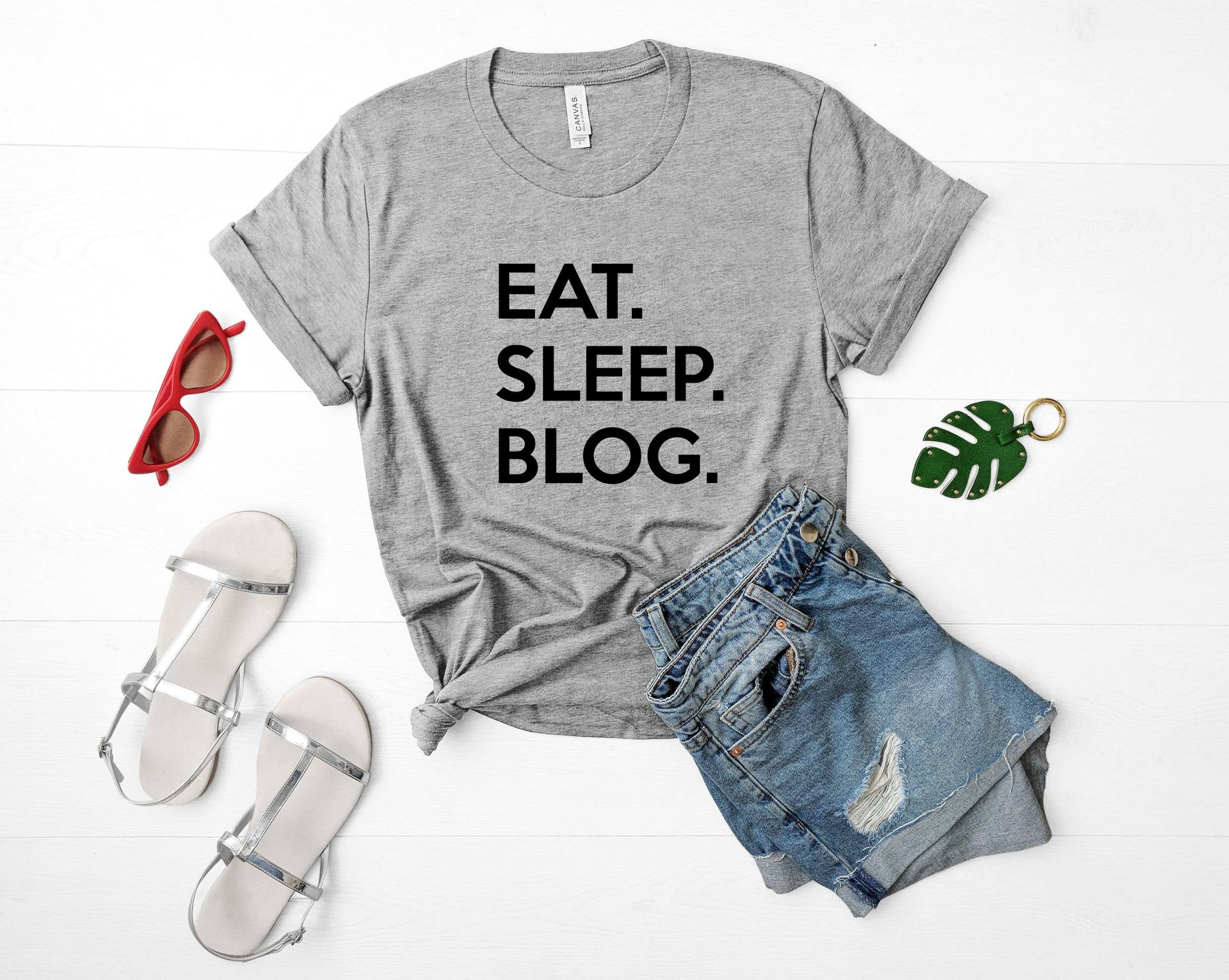Blogging Shirt, Eat Sleep Blog T-Shirt, Geschenk Für Blogger - 644 von WaryaTshirts
