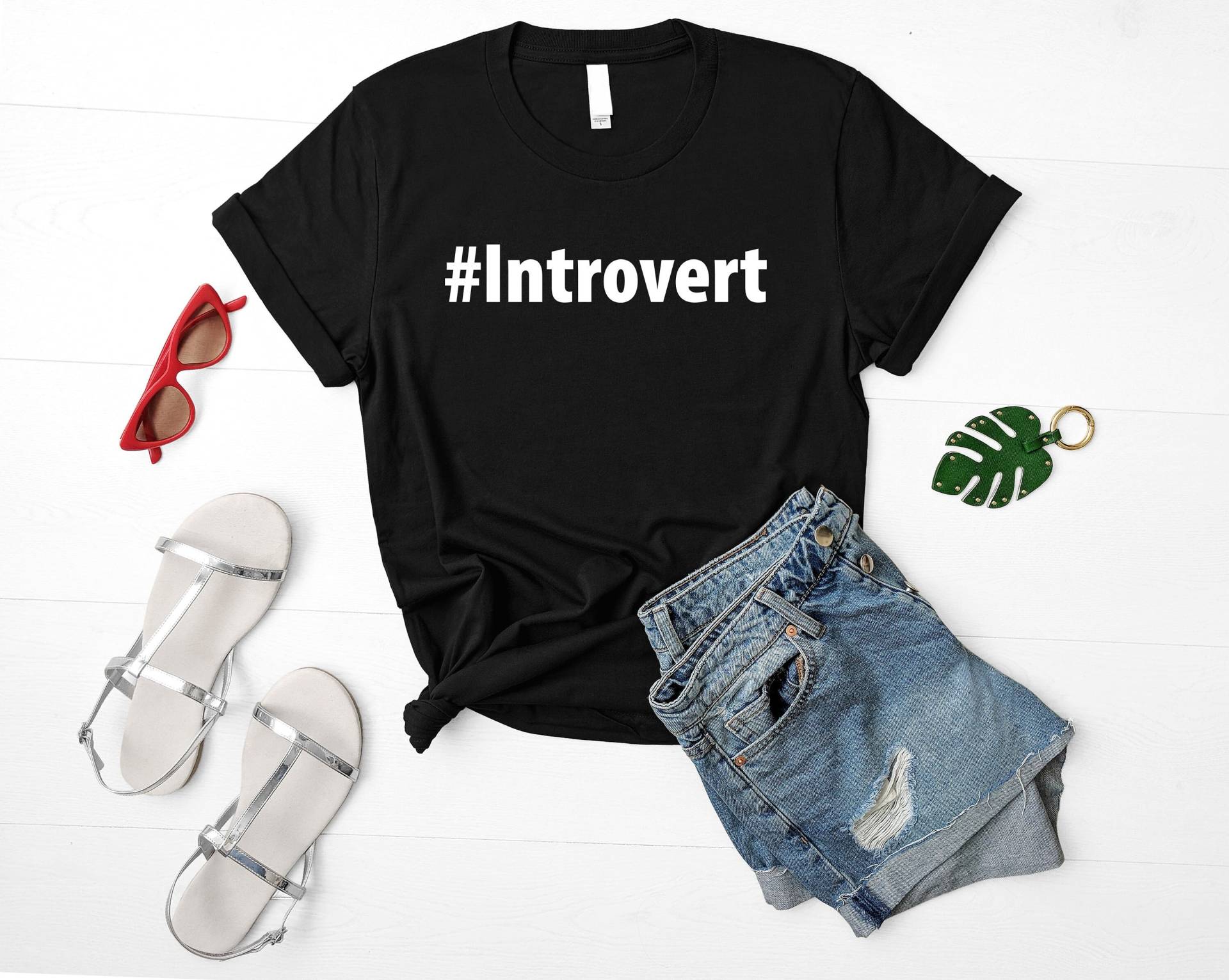 Introvertiertes Shirt, Geschenk Herren Damen Tshirt - 3675 von WaryaTshirts