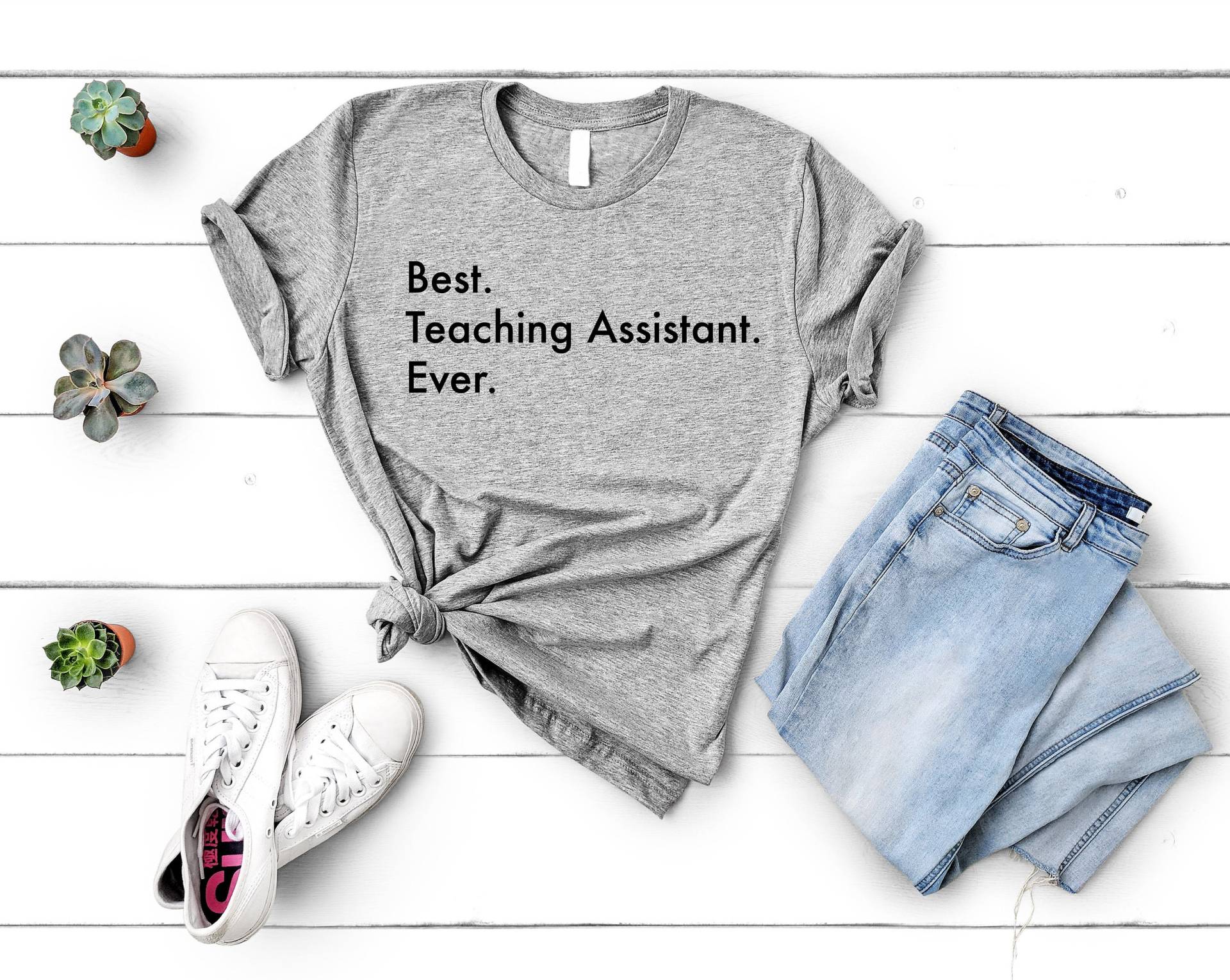 Teaching Assistant T-Shirt, Best Ever Shirt Männer Frauen Geschenke - 3385 von WaryaTshirts