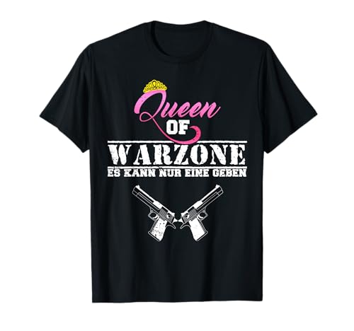 Frauen Damen Queen of Warzone Gamer Warzone Gulag Geschenk T-Shirt Frauen Damen Queen of Warzone Gamer Warzone Gulag Geschenk T-Shirt von Warzone & Gulag Merch Damen