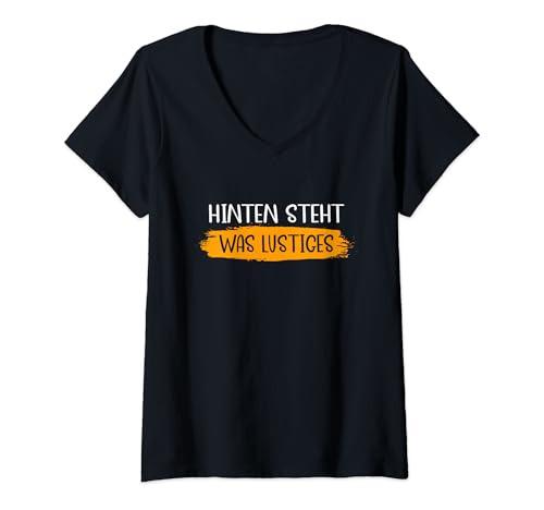 Damen Hinten Steht Was Lustiges Gadgets Alltag Must Haves Festival T-Shirt mit V-Ausschnitt Damen Hinten Steht Was Lustiges Gadgets Alltag Must Haves Festival T-Shirt mit V-Ausschnitt von Was Lustiges Must Haves Festival Alltag Gadgets