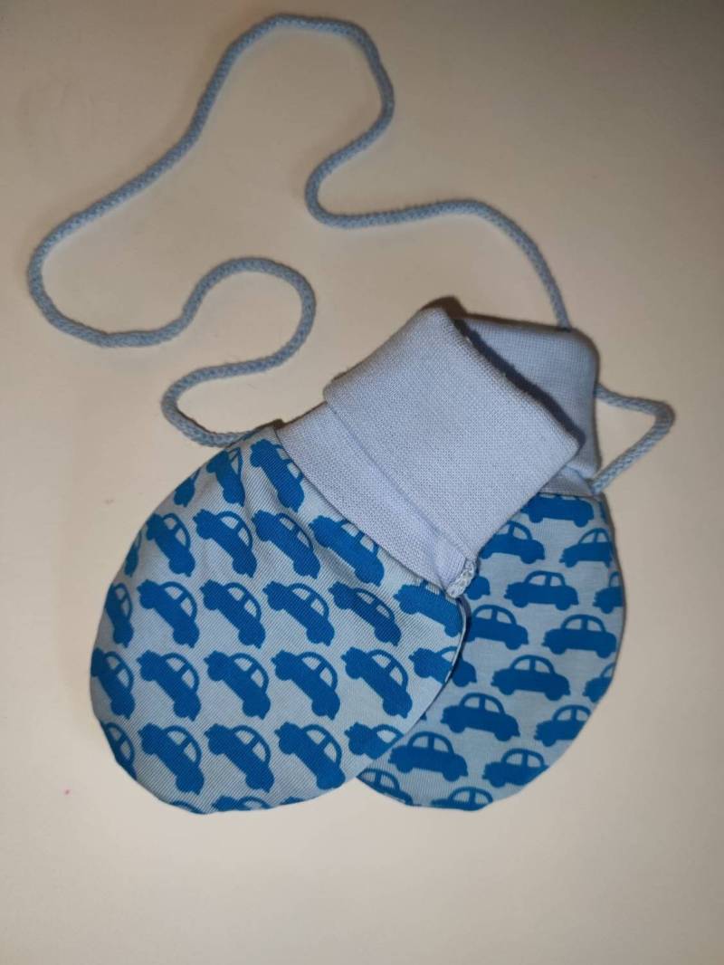 Fäustlinge 68-86 Baby-Handschuhe Gefüttert Junge Autos Winterhandschuhe von WasSchoenes