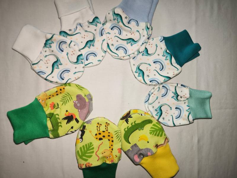 Fäustlinge Für Neugeborene Neurodermitis-Handschuhe Kratzhandschuhe Babys Unisex von WasSchoenes
